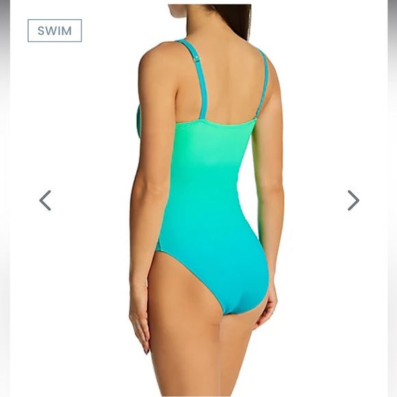 NWT Bleu Rod Beattie Cool Breeze One Shoulder Mio One Piece Swimsuit Size 4 - Picture 3 of 8